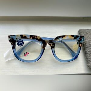 New Peepers blue and tortoise reading glasses 2.75 strength
